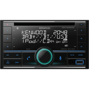 Kenwood 2 Din Universal Radio USB με Bluetooth Θύρα AUX Δέκτη DAB και Ενισχυτή Ισχύος 4 x 50 W DPX-7200DAB