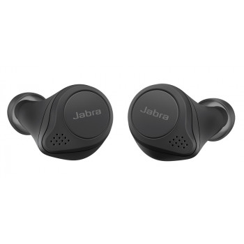 Jabra Ασύρματα Bluetooth Aκουστικά Elite 75t Με Θήκη Ασύρματης Φόρτισης Black
