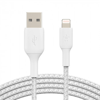 Belkin Πανίσχυρο Άσπρο Καλώδιο iPhone Lightning σε USB-A 2,0 μέτρα