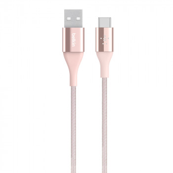 Belkin Πανίσχυρο Ροζ Χρυσό Καλώδιο DuraTek USB-C σε USB-A