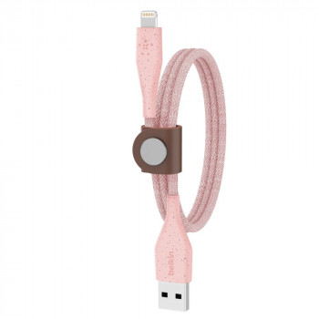 Belkin Πανίσχυρο Ροζ Καλώδιο iPhone DuraTek Plus Lightning σε USB-A Cable με λουράκι
